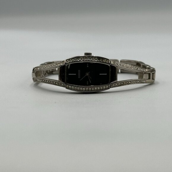 Guess Watch Women Black Dial Crystal Bezel Untested Sold AS IS - Picture 6 of 13
